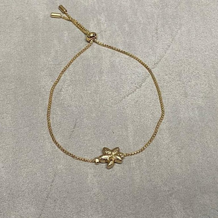 Armband Seestern Kugelschließe - Gold - Biba